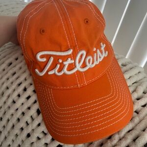Titleist Vibrant Orange Cap with White Logo